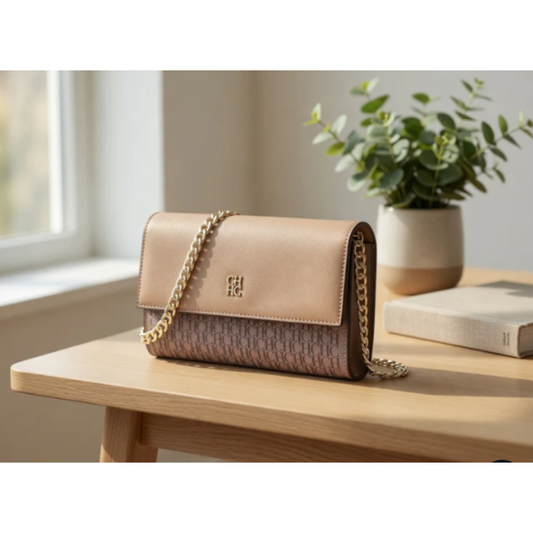 Women's Medium PU Leather Tote Handbag - Crossbody Shoulder Bag with Bow Charm & Adjustable Strap
