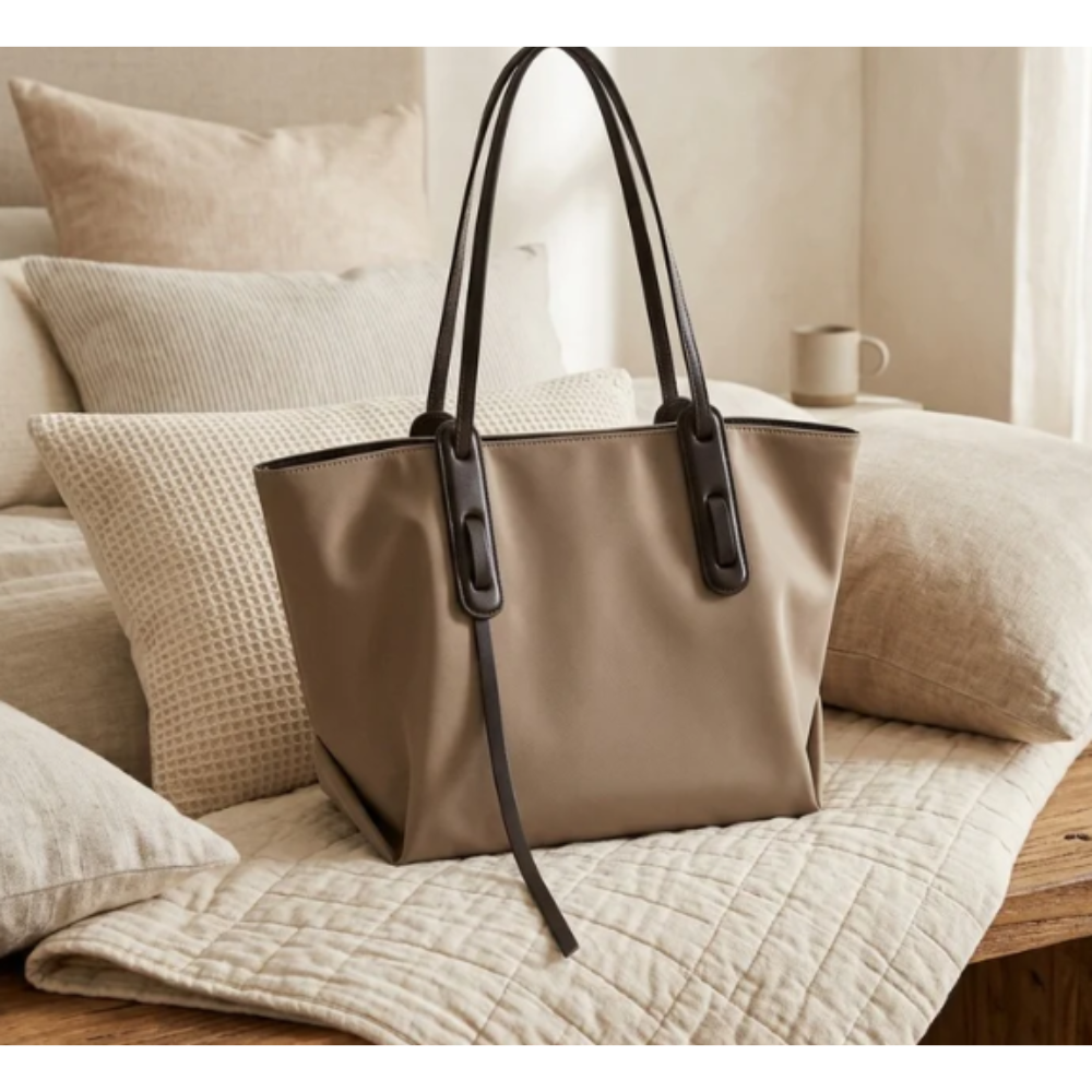 Women Shoulder Bag Set, Large Capacity Nylon Tote, Casual Commuter & Travel Handbag